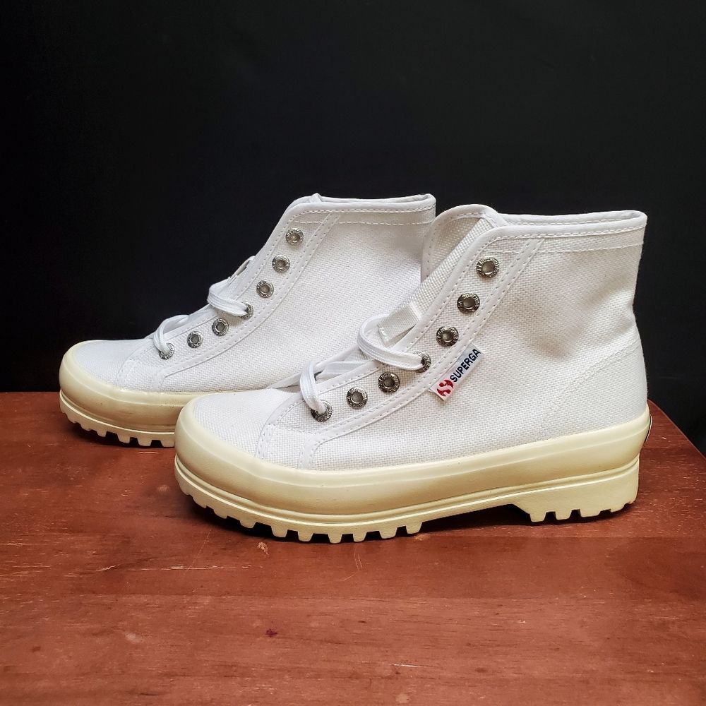 SUPERGA High Top Size 6 Alpina Shiny Gum 2341 Shoes Sneakers